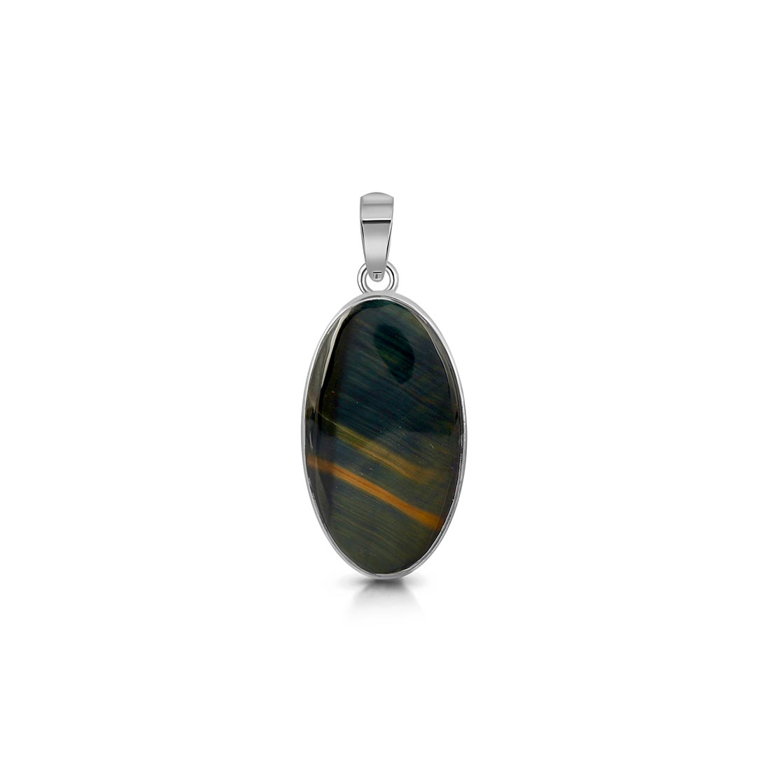Blue Tiger Eye Pendant-(BTE-P-15.)